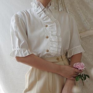 VINTAGE pirate prairie blouse